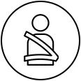 最前列3点シートベルト